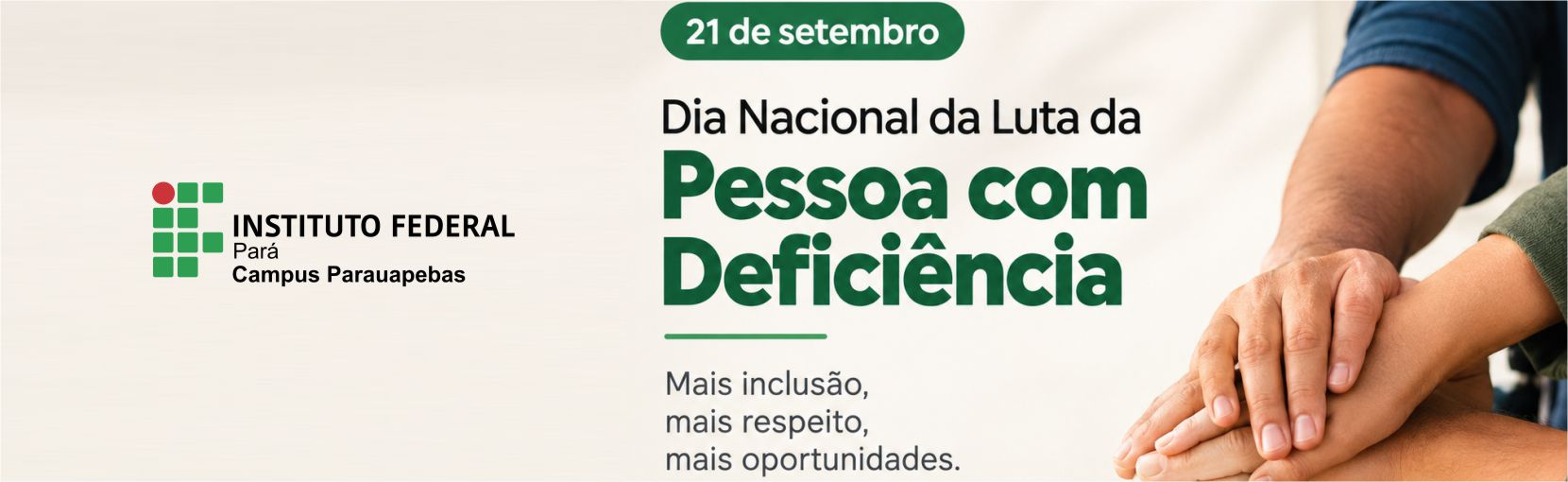 21 de setembro, Dia Nacional de Luta da Pessoa com Deficiência